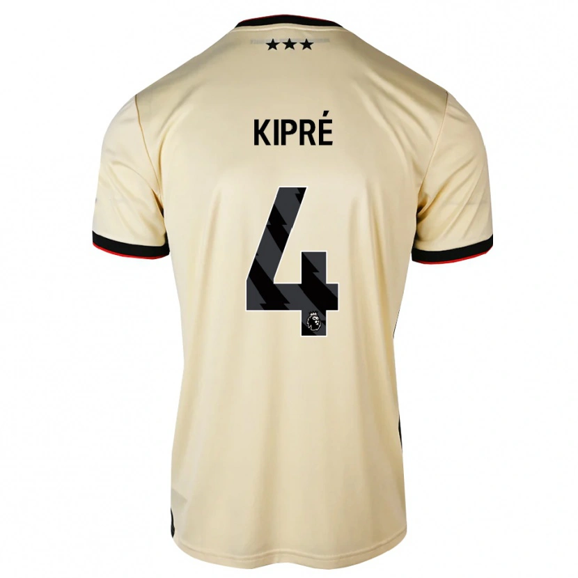 Danxen Kid Cédric Kipré #4 Lemonchiffon Black Red Away Jersey 2026/27 T-Shirt