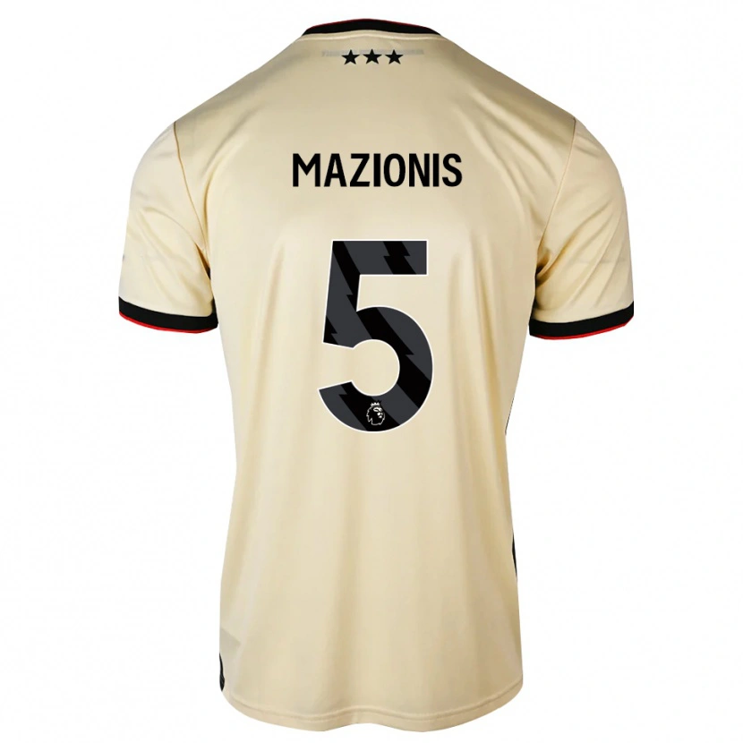 Danxen Kid Jokūbas Mažionis #5 Lemonchiffon Black Red Away Jersey 2026/27 T-Shirt