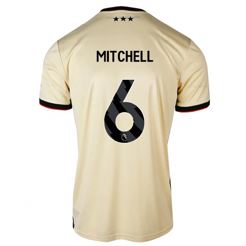 Danxen Kid Leah Mitchell #6 Lemonchiffon Black Red Away Jersey 2026/27 T-Shirt