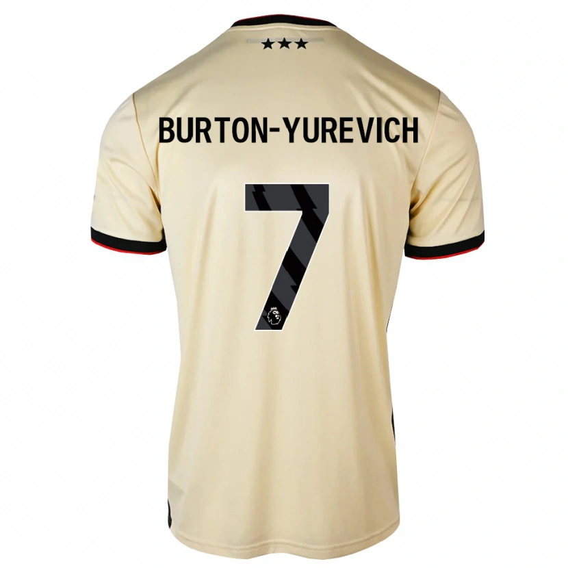 Danxen Kid Roman Burton-Yurevich #7 Lemonchiffon Black Red Away Jersey 2026/27 T-Shirt