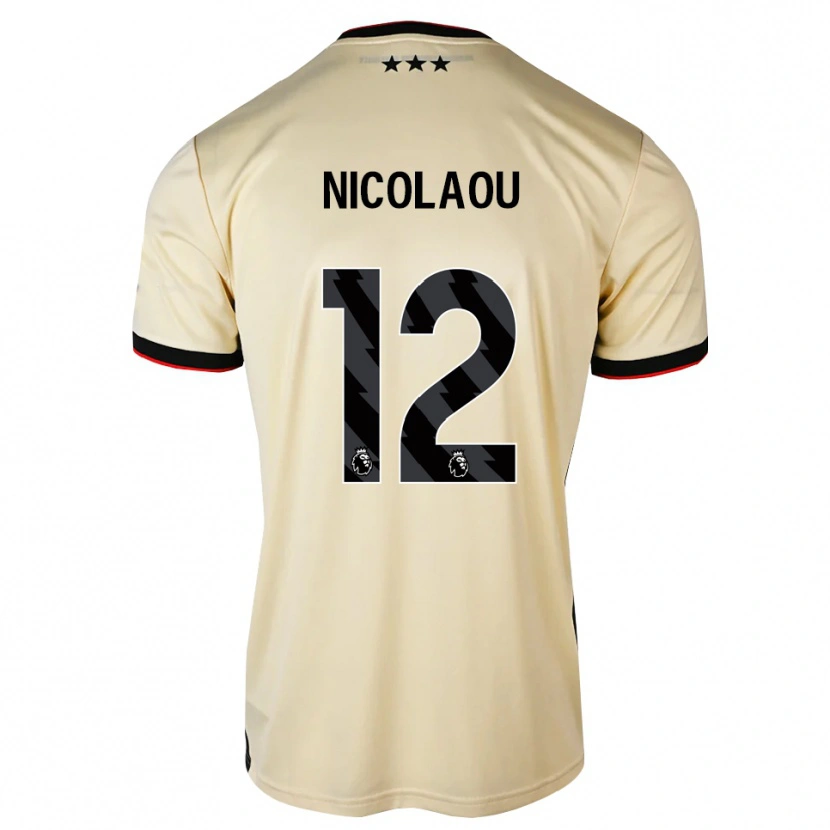 Danxen Kid Shakil Nicolaou #12 Lemonchiffon Black Red Away Jersey 2026/27 T-Shirt