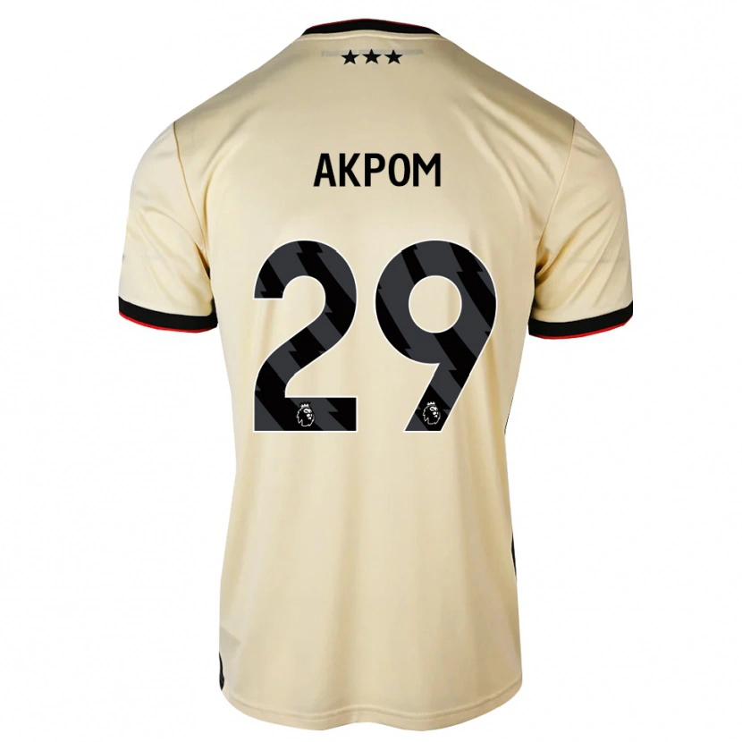 Danxen Kid Chuba Akpom #29 Lemonchiffon Black Red Away Jersey 2026/27 T-Shirt