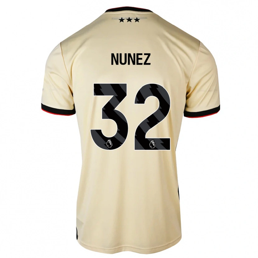Danxen Kid Marcelino Núñez #32 Lemonchiffon Black Red Away Jersey 2026/27 T-Shirt