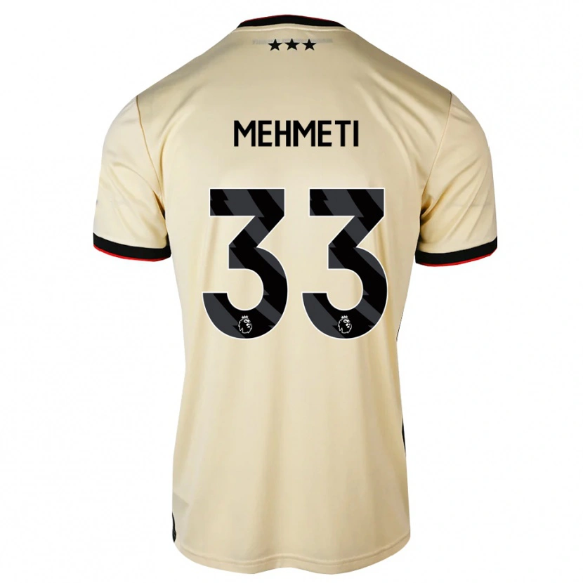 Danxen Kid Anis Mehmeti #33 Lemonchiffon Black Red Away Jersey 2026/27 T-Shirt