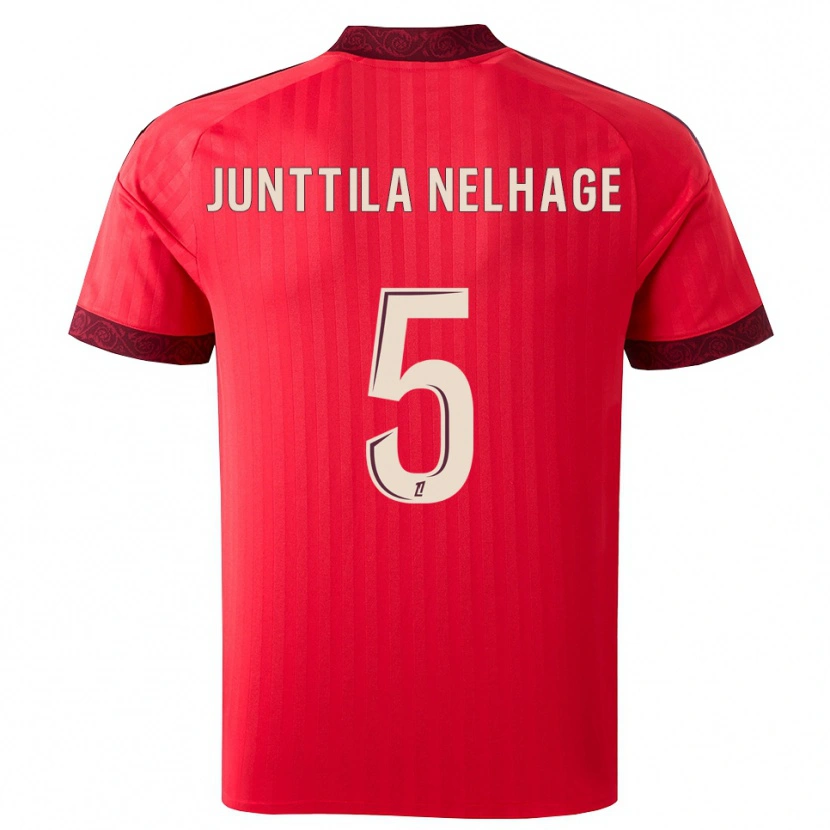Danxen Kid Elma Junttila Nelhage #5 Burgundy Red White Away Jersey 2026/27 T-Shirt