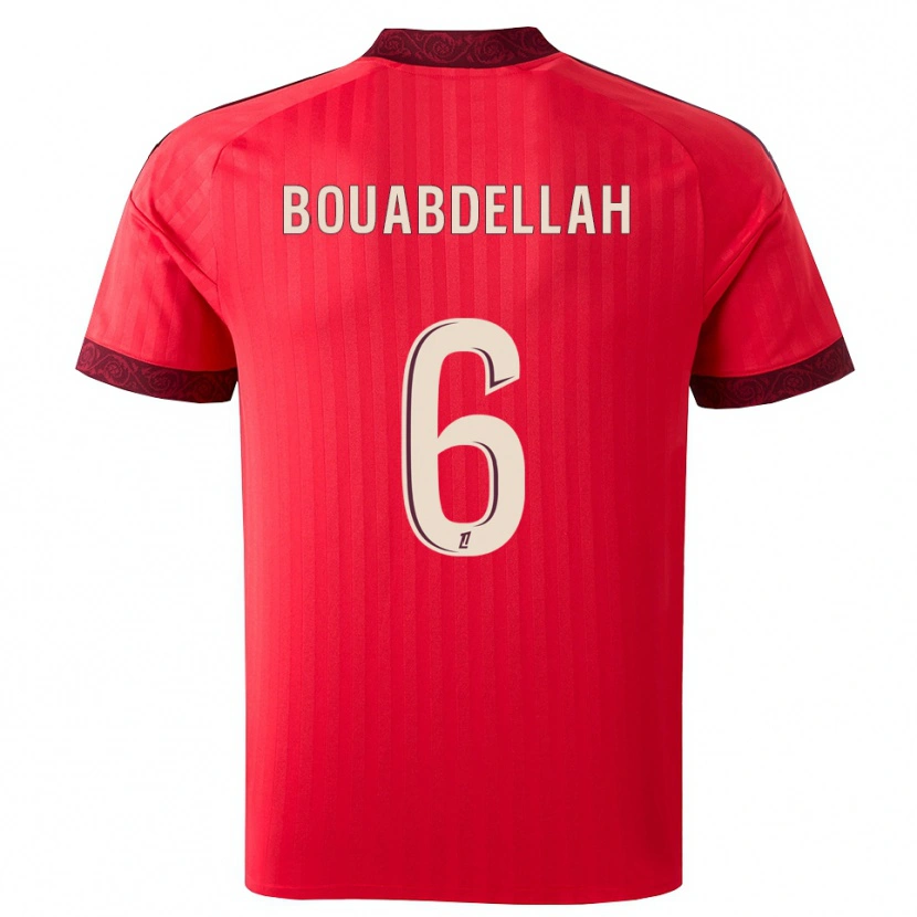 Danxen Kid Jalis Bouabdellah #6 Burgundy Red White Away Jersey 2026/27 T-Shirt