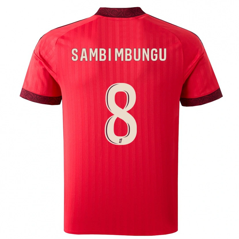 Danxen Kid Cluver Sambi Mbungu #8 Burgundy Red White Away Jersey 2026/27 T-Shirt