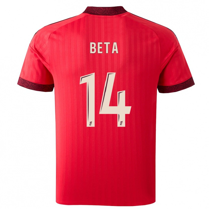 Danxen Kid Nathanaël Beta #14 Burgundy Red White Away Jersey 2026/27 T-Shirt
