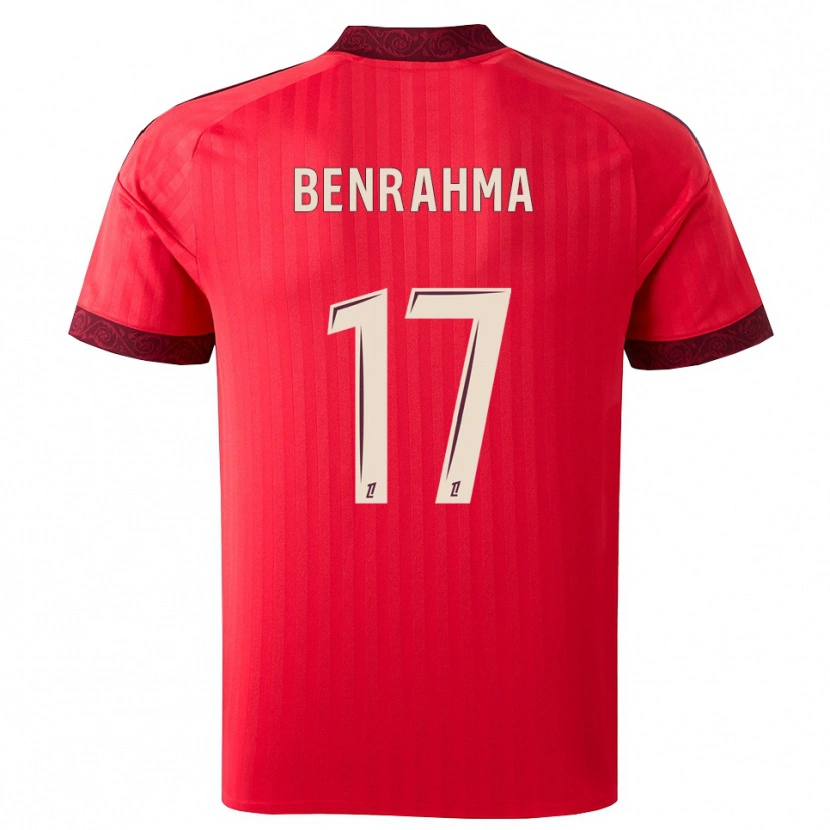 Danxen Kid Said Benrahma #17 Burgundy Red White Away Jersey 2026/27 T-Shirt
