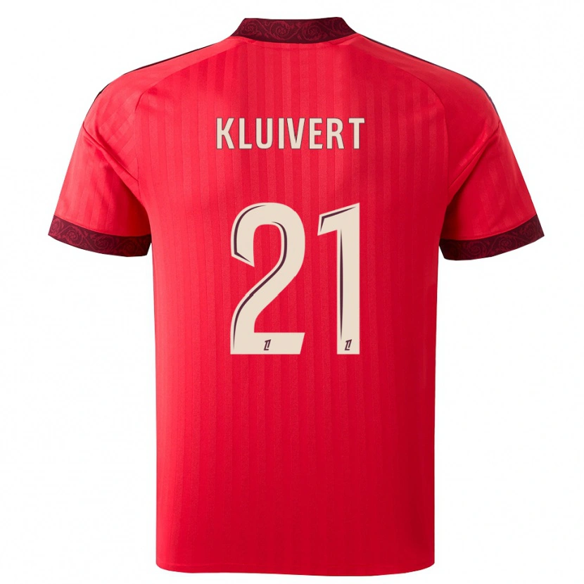 Danxen Kid Ruben Kluivert #21 Burgundy Red White Away Jersey 2026/27 T-Shirt