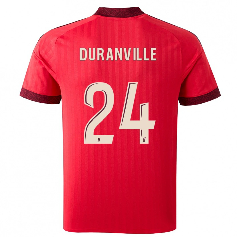 Danxen Kid Julien Duranville #24 Burgundy Red White Away Jersey 2026/27 T-Shirt
