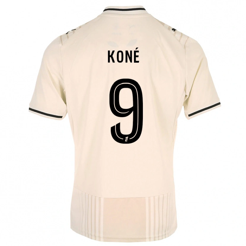 Danxen Kid Yacouba Koné #9 Oldlace Black Antiquewhite Away Jersey 2026/27 T-Shirt