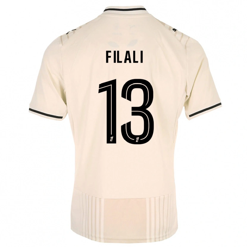 Danxen Kid Saad Filali #13 Oldlace Black Antiquewhite Away Jersey 2026/27 T-Shirt