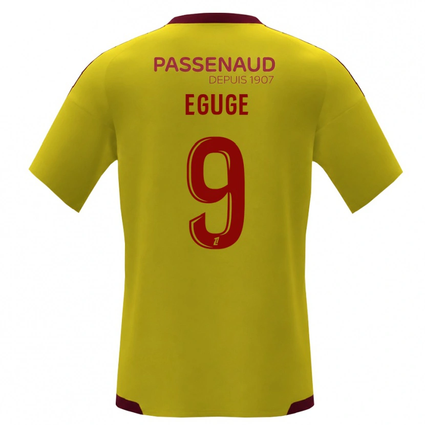 Danxen Kid Benny Eguge #9 Yellow Red Green Away Jersey 2026/27 T-Shirt