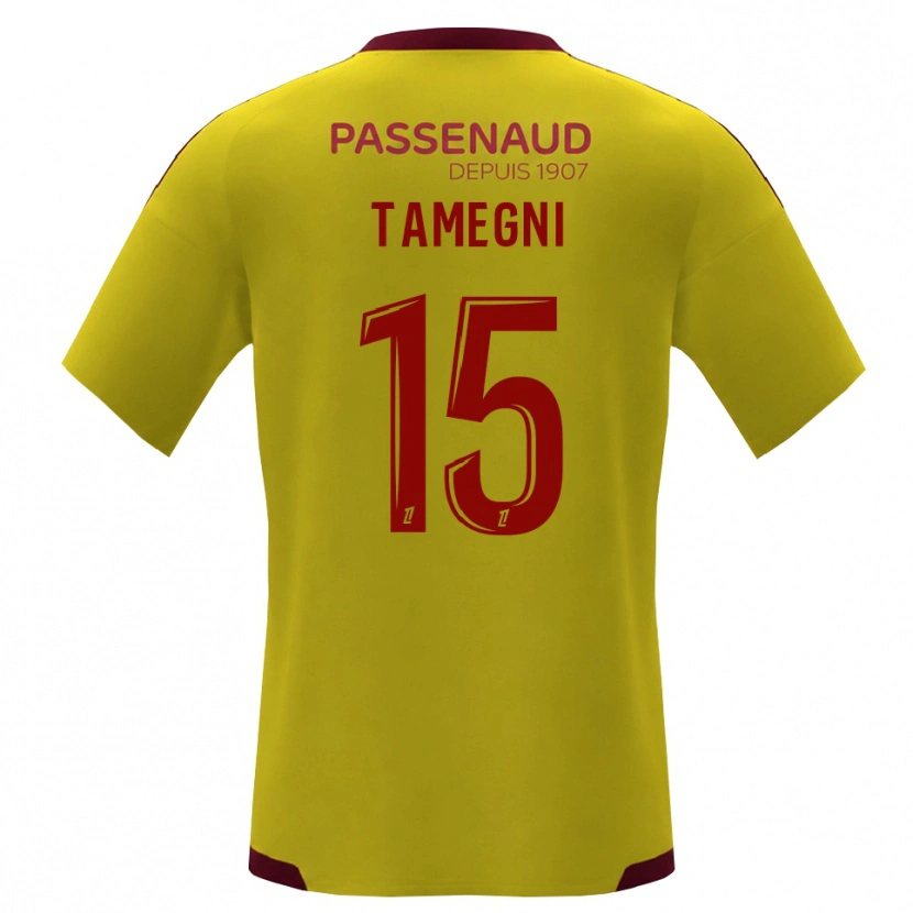 Danxen Kid Samuel Tamegni #15 Yellow Red Green Away Jersey 2026/27 T-Shirt