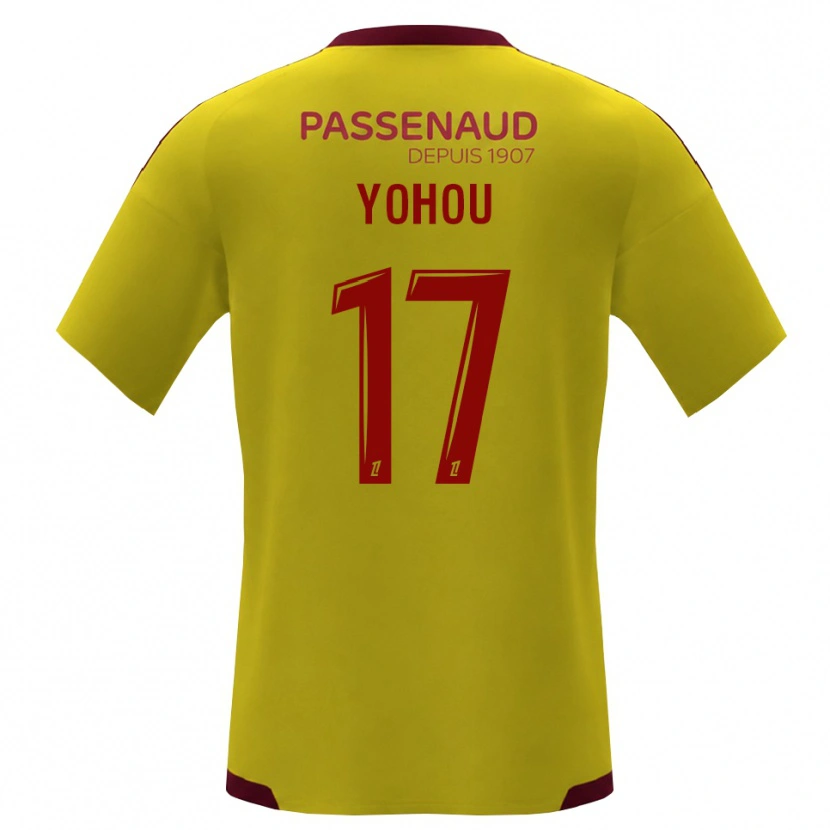 Danxen Kid Samuel Yohou #17 Yellow Red Green Away Jersey 2026/27 T-Shirt