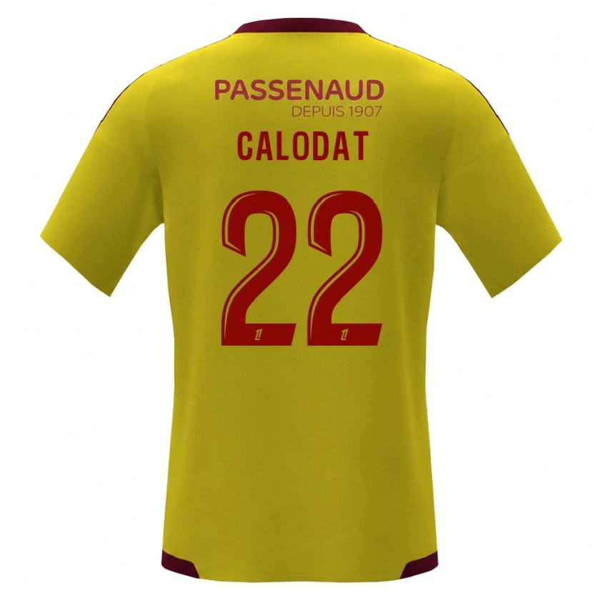 Danxen Kid Lucas Calodat #22 Yellow Red Green Away Jersey 2026/27 T-Shirt