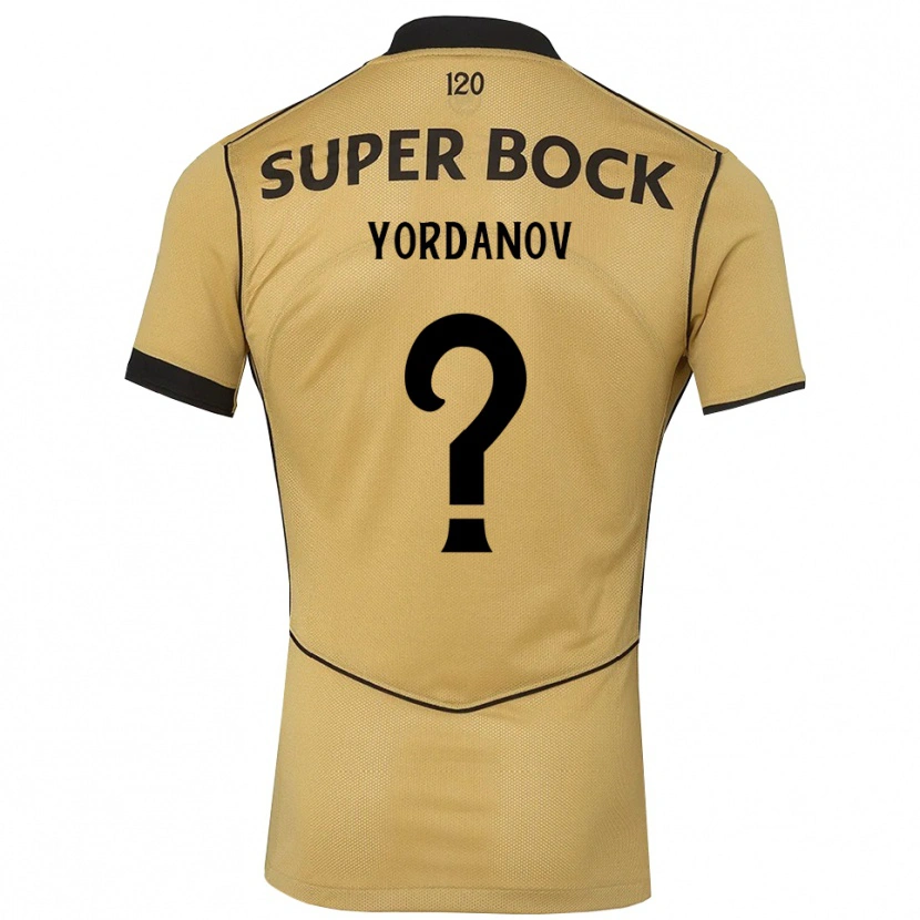 Danxen Kid Ricardo Yordanov #0 Goldenrod Black Away Jersey 2026/27 T-Shirt