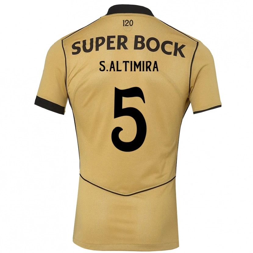 Danxen Kid Sergi Altimira #5 Goldenrod Black Away Jersey 2026/27 T-Shirt