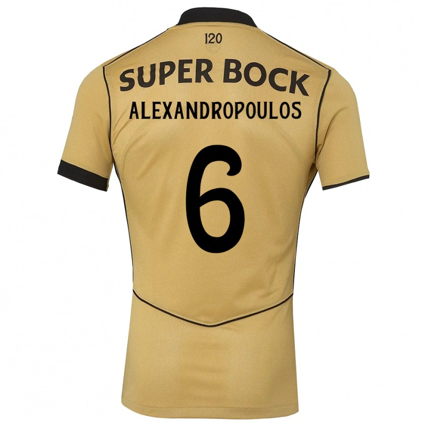 Danxen Kid Sotiris Alexandropoulos #6 Goldenrod Black Away Jersey 2026/27 T-Shirt