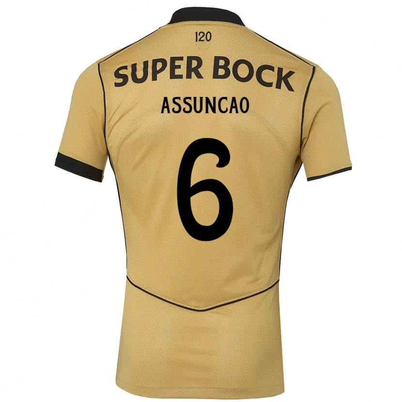Danxen Kid João Assunção #6 Goldenrod Black Away Jersey 2026/27 T-Shirt