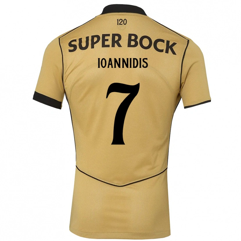Danxen Kid Fotis Ioannidis #7 Goldenrod Black Away Jersey 2026/27 T-Shirt