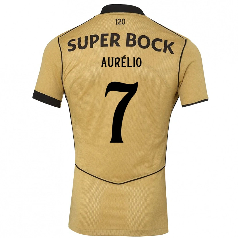 Danxen Kid Délcio Aurélio #7 Goldenrod Black Away Jersey 2026/27 T-Shirt