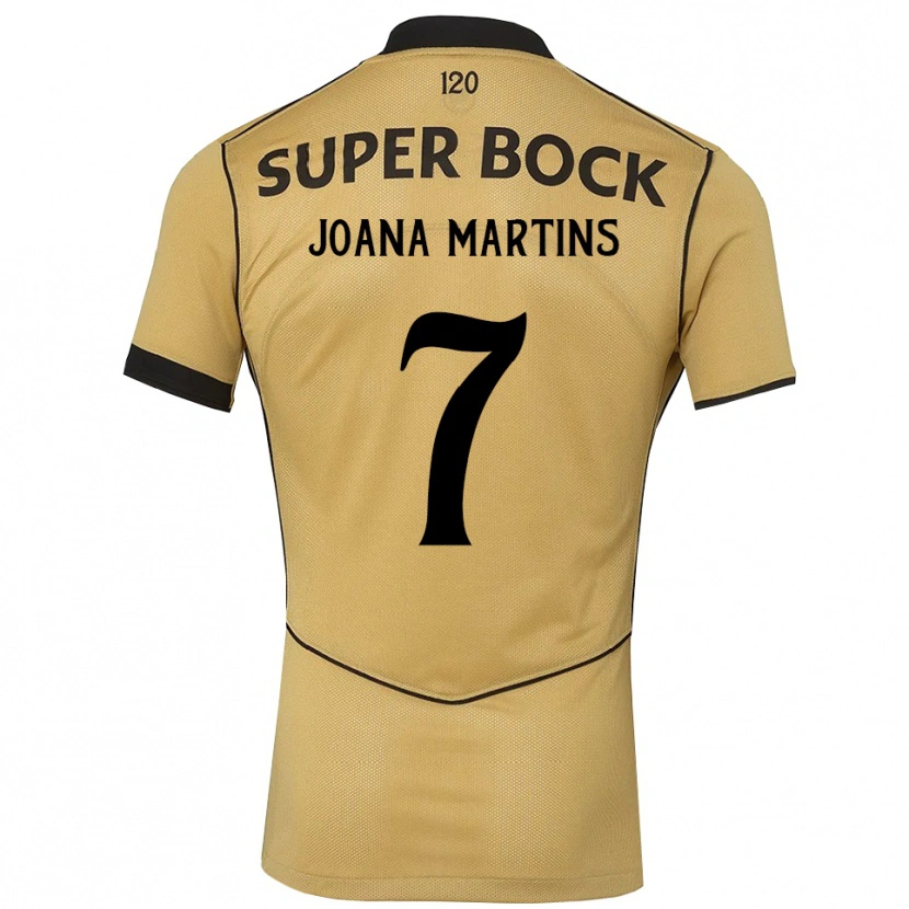 Danxen Kid Joana David Carromeu Martins #7 Goldenrod Black Away Jersey 2026/27 T-Shirt