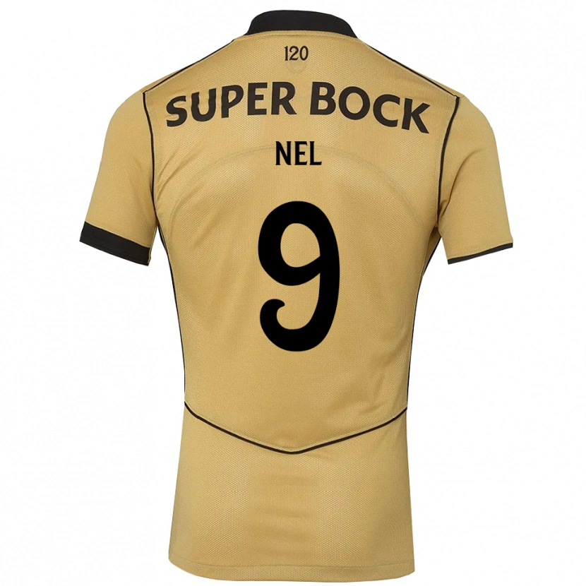 Danxen Kid Rafael Nel #9 Goldenrod Black Away Jersey 2026/27 T-Shirt