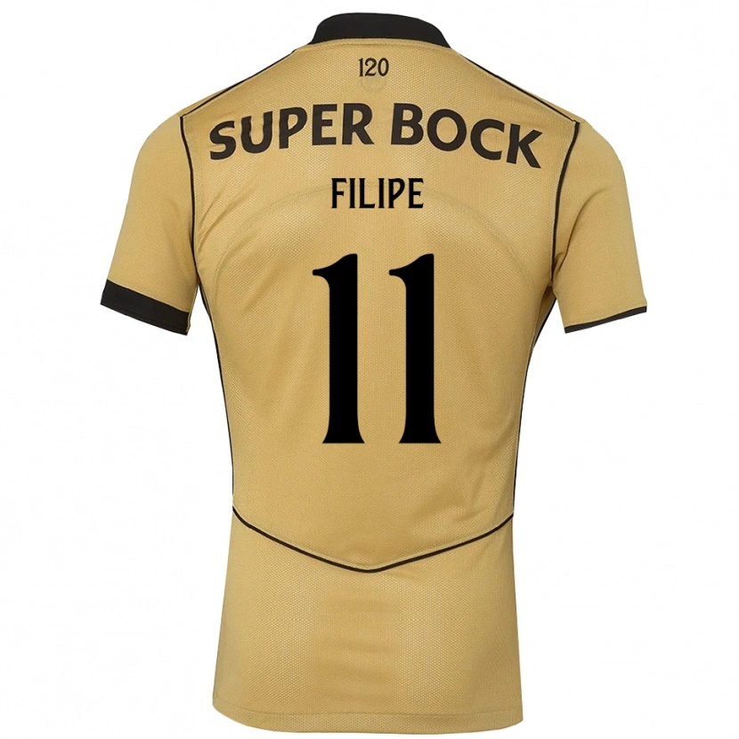 Danxen Kid Yanick Filipe #11 Goldenrod Black Away Jersey 2026/27 T-Shirt