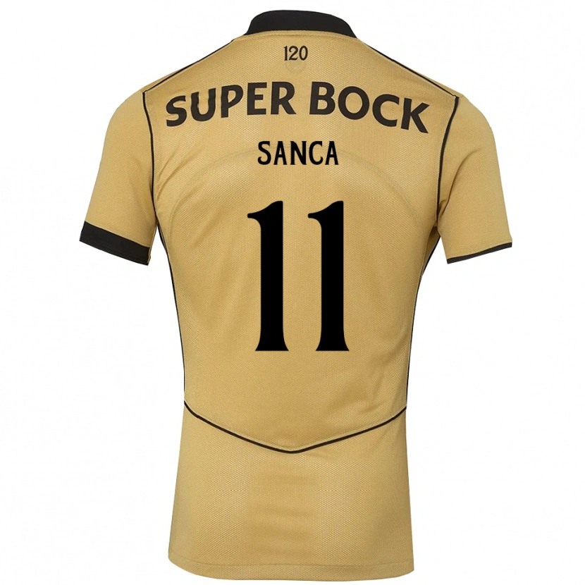 Danxen Kid Pedro Sanca #11 Goldenrod Black Away Jersey 2026/27 T-Shirt