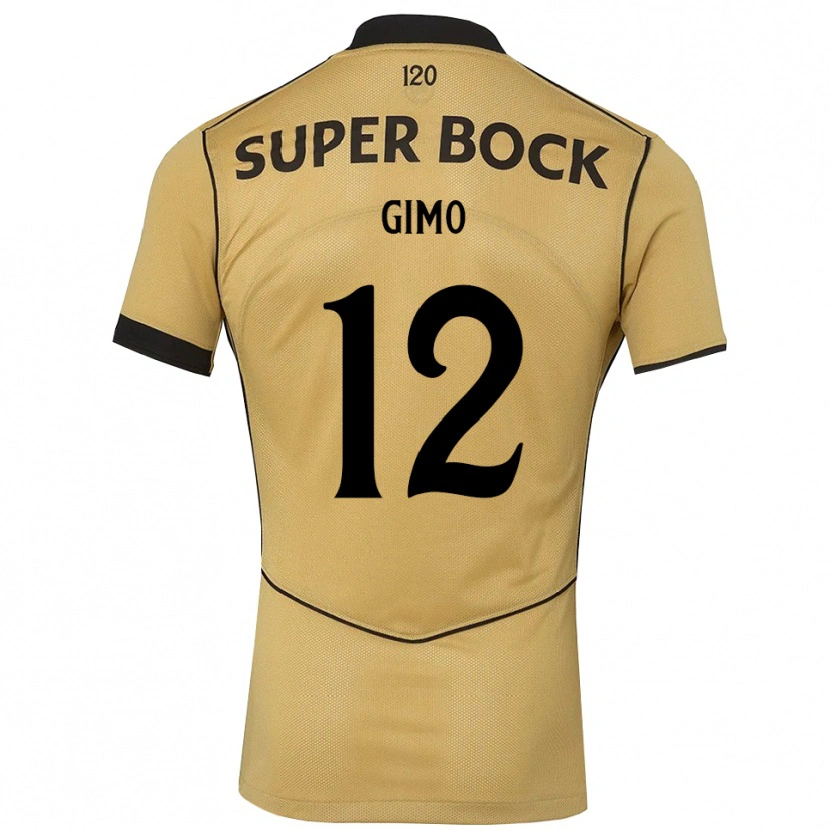 Danxen Kid Tiago Gimo #12 Goldenrod Black Away Jersey 2026/27 T-Shirt