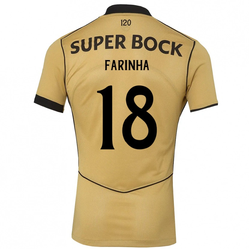 Danxen Kid Diego Farinha #18 Goldenrod Black Away Jersey 2026/27 T-Shirt