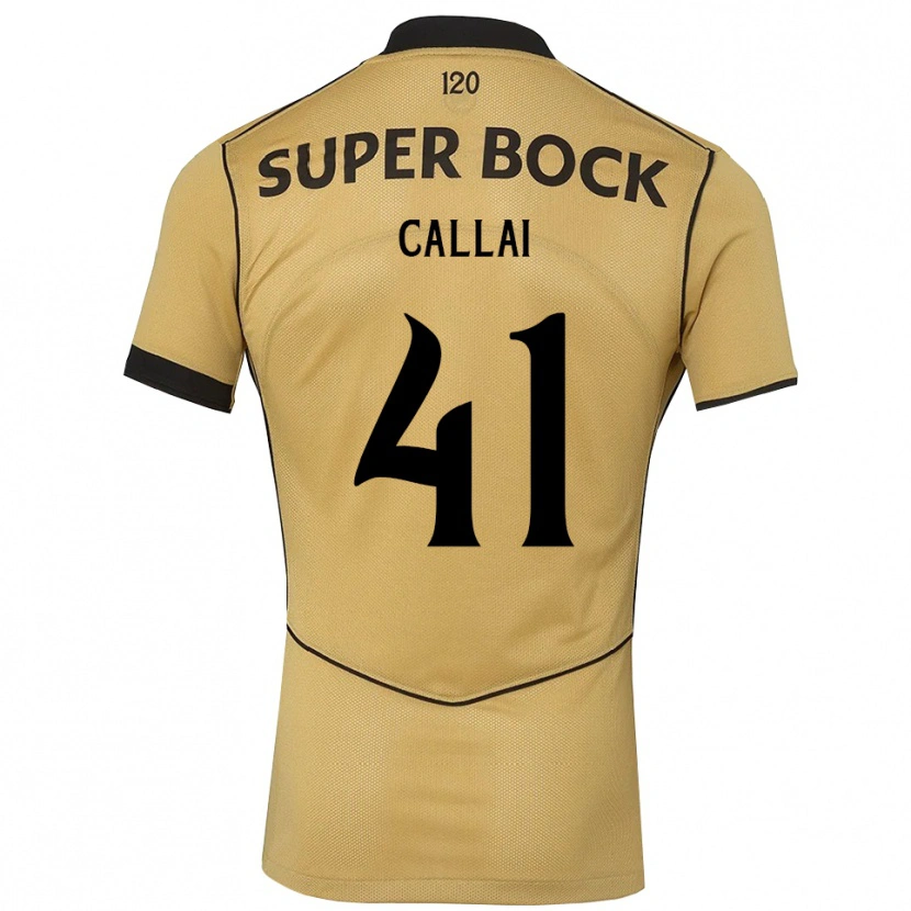 Danxen Kid Diego Callai #41 Goldenrod Black Away Jersey 2026/27 T-Shirt