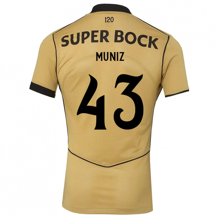 Danxen Kid João Muniz #43 Goldenrod Black Away Jersey 2026/27 T-Shirt