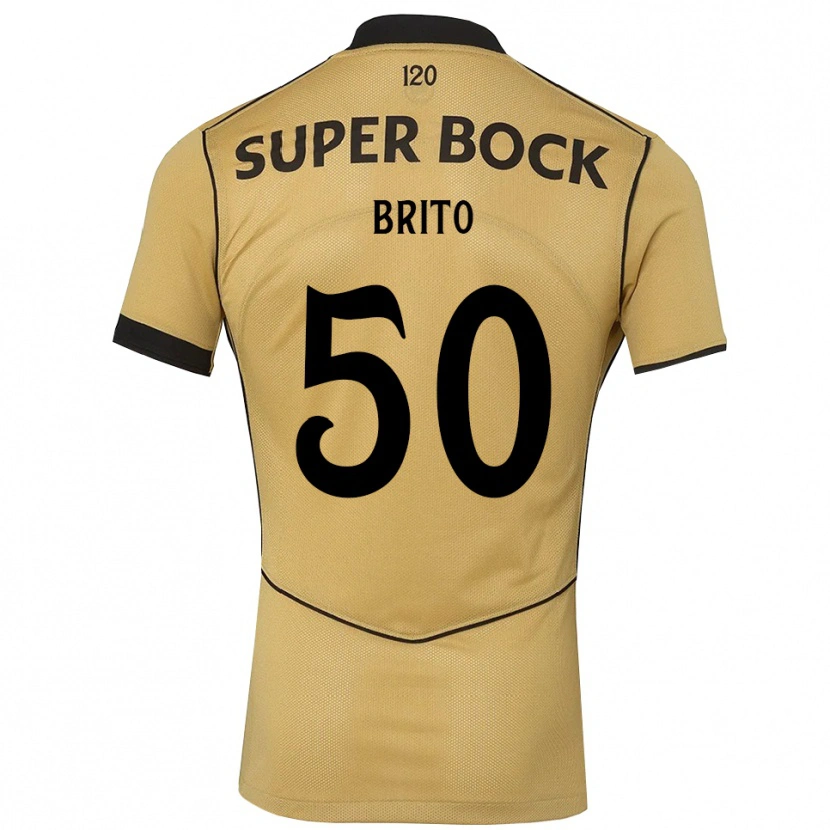 Danxen Kid Alexandre Brito #50 Goldenrod Black Away Jersey 2026/27 T-Shirt