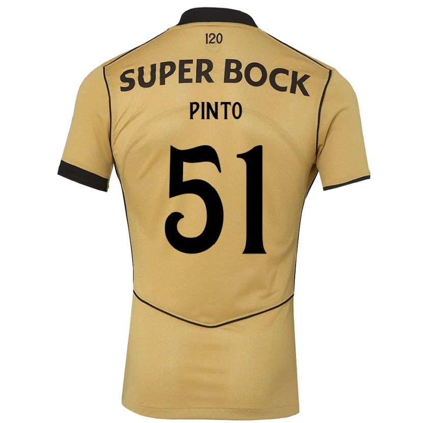 Danxen Kid Diogo Pinto #51 Goldenrod Black Away Jersey 2026/27 T-Shirt