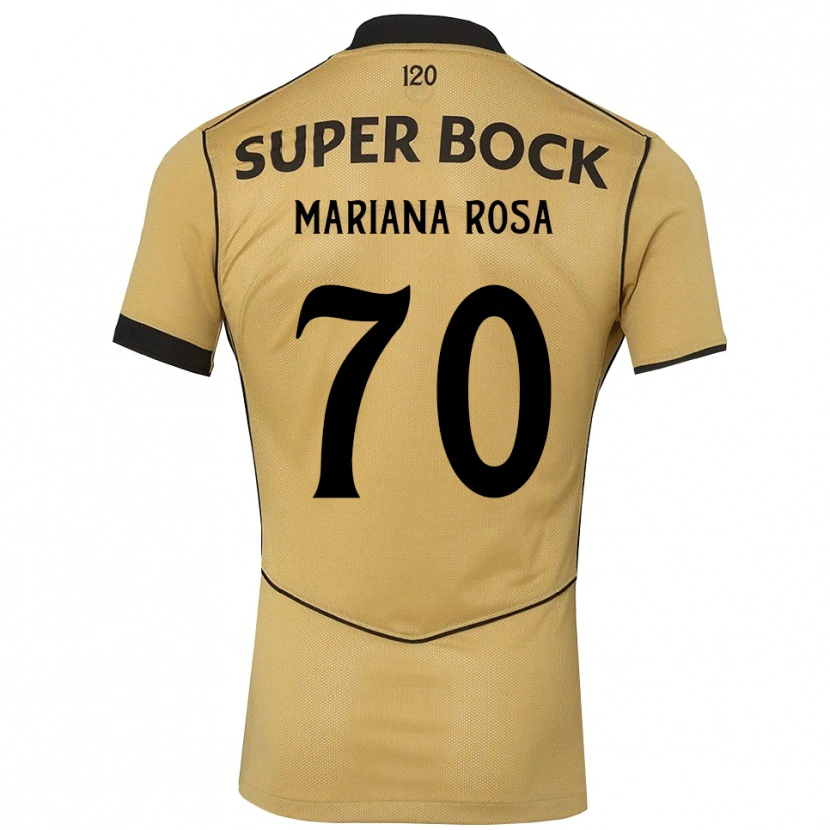 Danxen Kid Mariana Silva Pinto Vilaça Da Rosa #70 Goldenrod Black Away Jersey 2026/27 T-Shirt