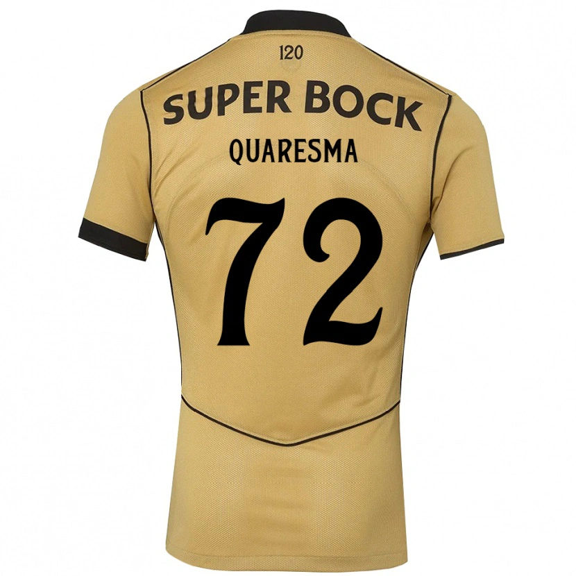 Danxen Kid Eduardo Quaresma #72 Goldenrod Black Away Jersey 2026/27 T-Shirt