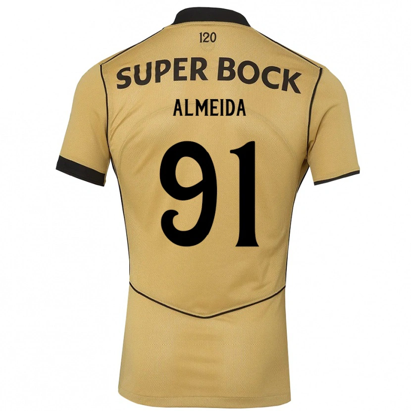 Danxen Kid Miguel Almeida #91 Goldenrod Black Away Jersey 2026/27 T-Shirt