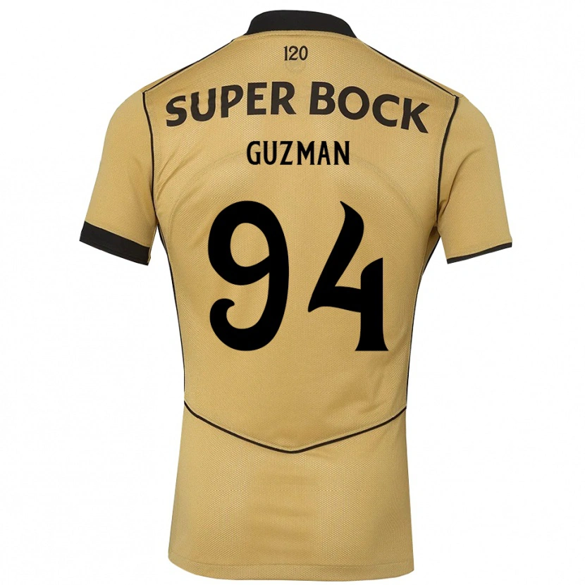 Danxen Kid Víctor Guzmán #94 Goldenrod Black Away Jersey 2026/27 T-Shirt