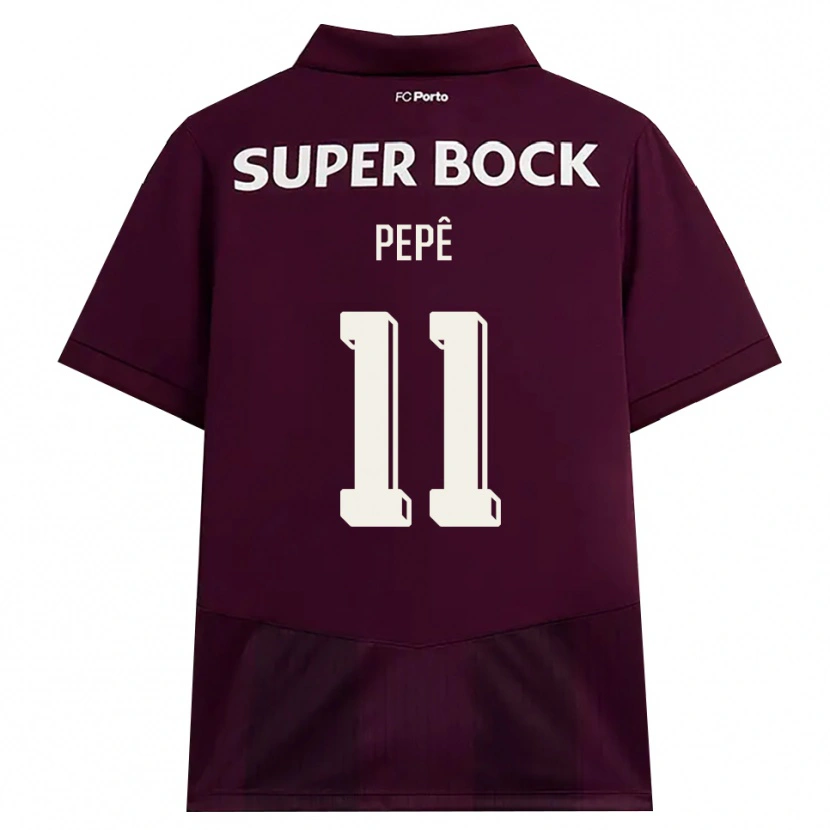 Danxen Kid Pepê #11 Burgundy White Away Jersey 2026/27 T-Shirt