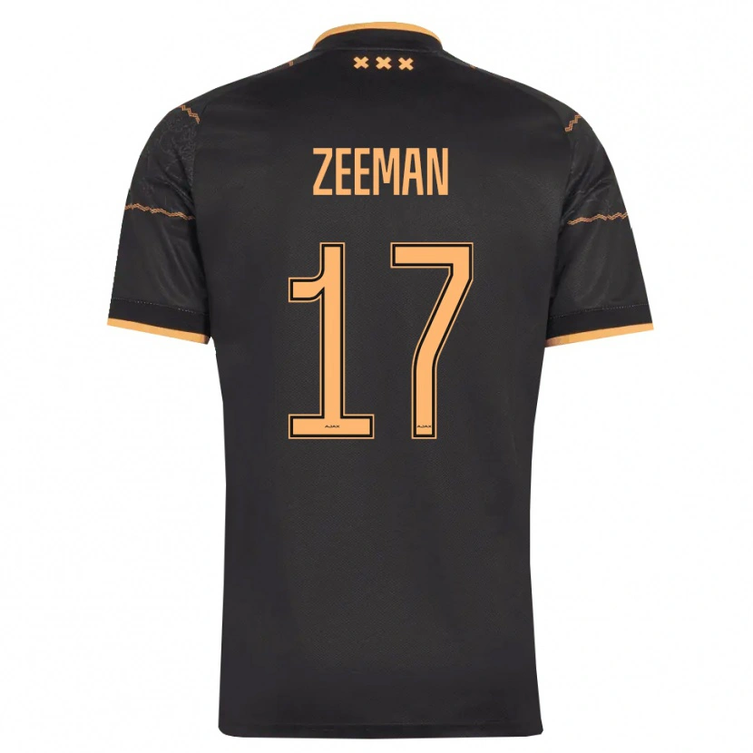 Danxen Kid Kelly Zeeman #17 Black Orange Away Jersey 2026/27 T-Shirt