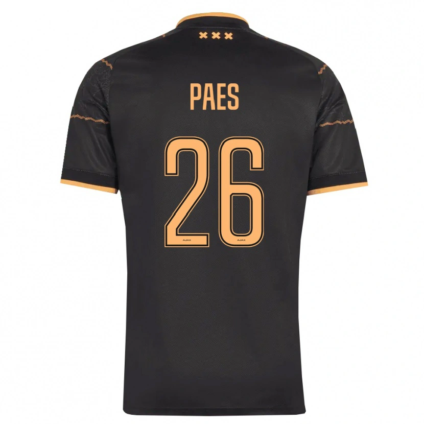 Danxen Kid Maarten Paes #26 Black Orange Away Jersey 2026/27 T-Shirt