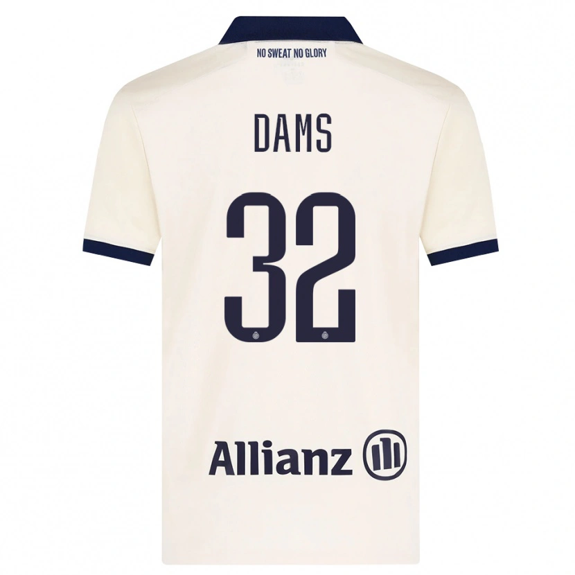 Danxen Kid Matteo Dams #32 Beige Black Away Jersey 2026/27 T-Shirt
