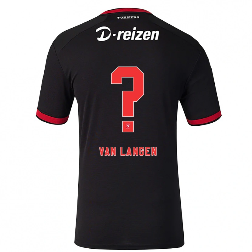 Danxen Kid Siebe Van Langen #0 Red White Black Away Jersey 2026/27 T-Shirt