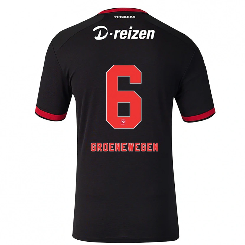 Danxen Kid Lynn Groenewegen #6 Red White Black Away Jersey 2026/27 T-Shirt