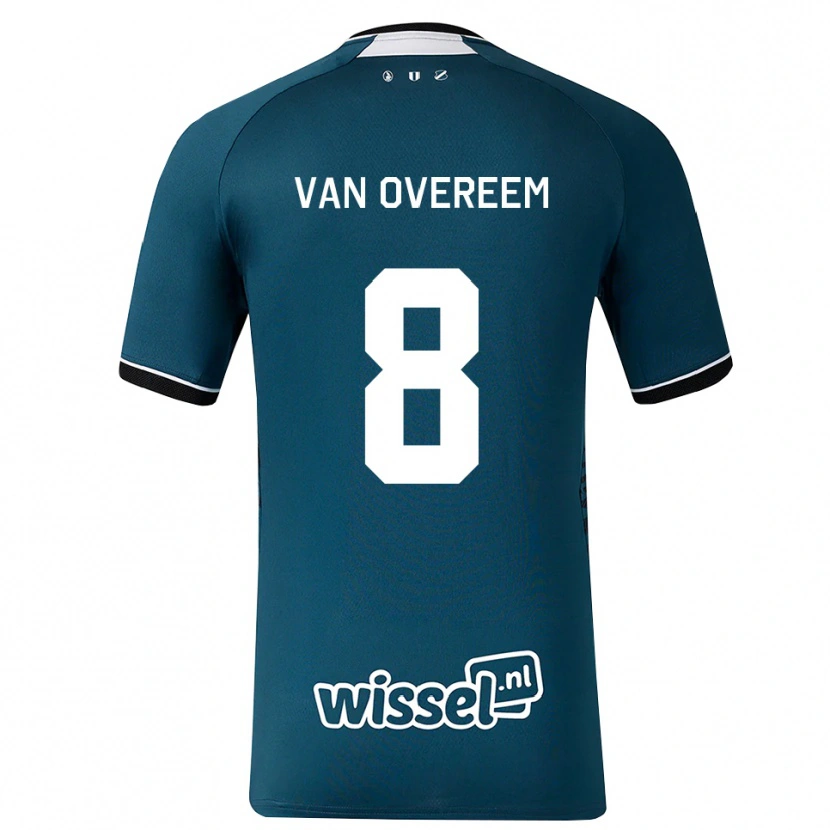 Danxen Kid Joris Van Overeem #8 Dark Slate Gray White Away Jersey 2026/27 T-Shirt