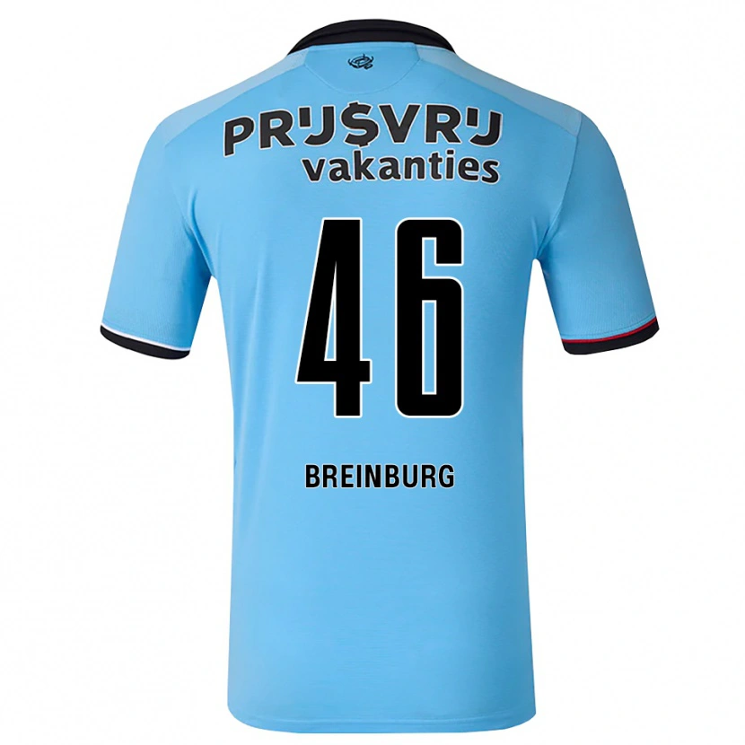 Danxen Kid Rainey Breinburg #46 Deep Sky Blue Black Red Away Jersey 2026/27 T-Shirt