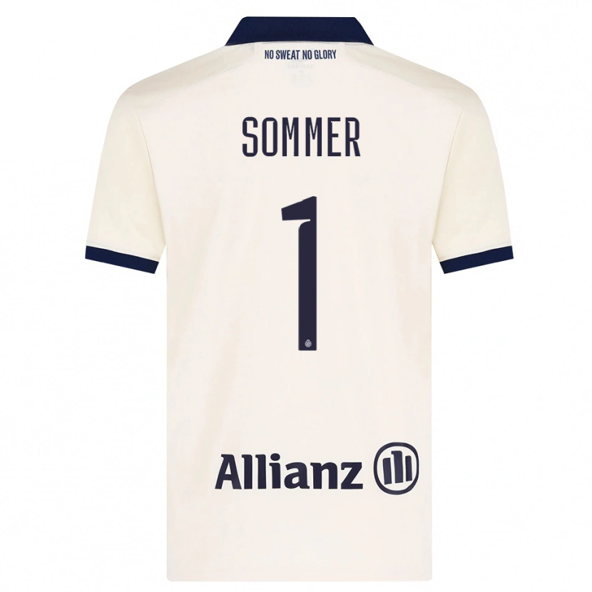 Danxen Kid Yann Sommer #1 Beige Black Away Jersey 2026/27 T-Shirt